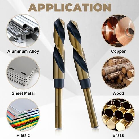 3/4 بوصة مخفضة لتثبيتها ، بتدريبات الحفر المعدنية ، الفولاذ عالي السرعة 4341 للوحة النحاس ، لوحة الحديد ، لوحة الألومنيوم ، مشاريع DIY الخشبية in Kuwait