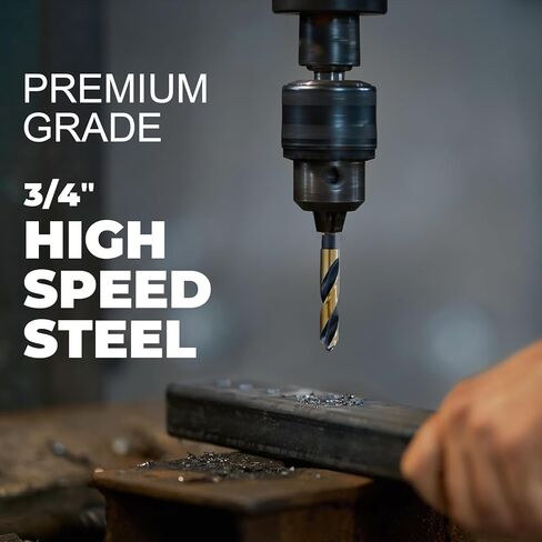 3/4 بوصة مخفضة لتثبيتها ، بتدريبات الحفر المعدنية ، الفولاذ عالي السرعة 4341 للوحة النحاس ، لوحة الحديد ، لوحة الألومنيوم ، مشاريع DIY الخشبية in Kuwait