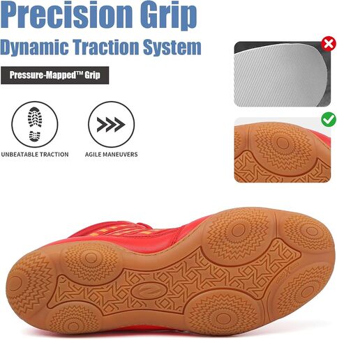 Wrestling Shoes Men Youth Boxing Cross-Training Squats Bodybuilding Lightweight Breathable Non Slip in Saudi Arabia