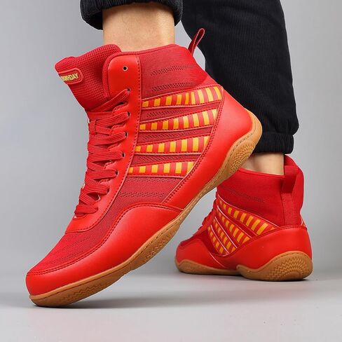 Wrestling Shoes Men Youth Boxing Cross-Training Squats Bodybuilding Lightweight Breathable Non Slip in Saudi Arabia