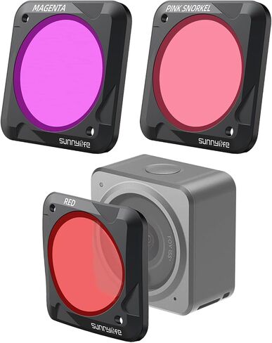 مجموعة مرشحات أكشن 2 لملحقات كاميرا DJI Osmo Action 2 ND UV CPL MCUV ND-PL مجموعة مرشح عدسة مغناطيسية للغوص (NGOA2-FI90) in Kuwait