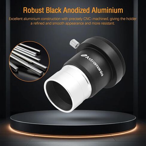 Astromania 1.25 Inch Universal T-Adapter - Bundle with - 66 Degree Ultra Wide Angle Eyepiece 6mm in Saudi Arabia