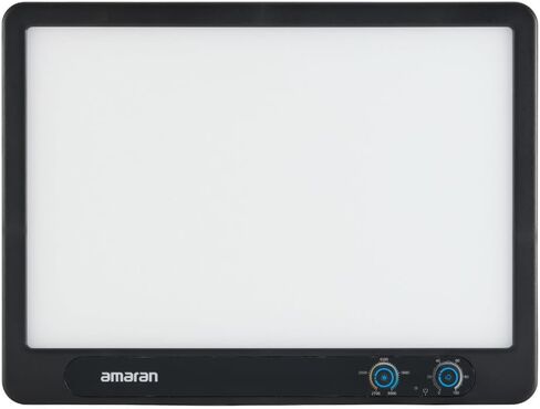 amaran Verge Edge-Lit LED Panel Light Flicker-Free (Charcoal, US) Bundle with Base Stand (2 Items) in Saudi Arabia