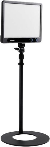 amaran Verge Edge-Lit LED Panel Light Flicker-Free (Charcoal, US) Bundle with Base Stand (2 Items) in Saudi Arabia