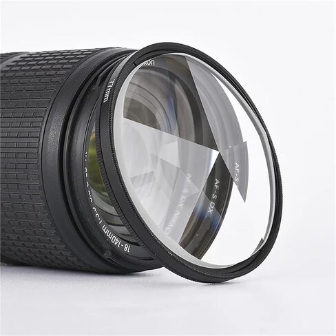 Kaleidoscope Prism Filter 52-82mm - Special Effect Photography Lens Filter for DSLR & SLR Cameras(with 52 Adapter Ring,4 Plus 1 Prism) in Kuwait