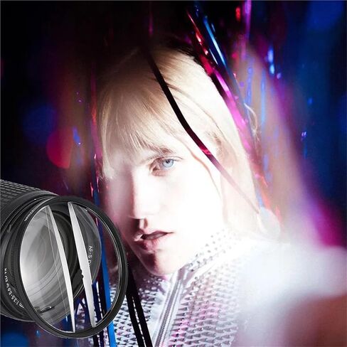 Kaleidoscope Prism Filter 52-82mm - Special Effect Photography Lens Filter for DSLR & SLR Cameras(with 52 Adapter Ring,4 Plus 1 Prism) in Kuwait