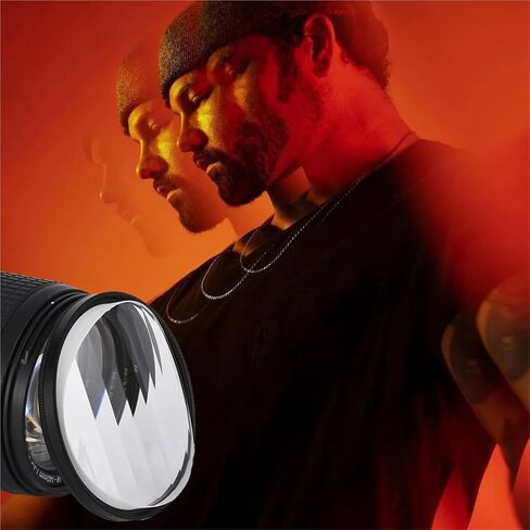 Kaleidoscope Prism Filter 52-82mm - Special Effect Photography Lens Filter for DSLR & SLR Cameras(with 52 Adapter Ring,4 Plus 1 Prism) in Kuwait