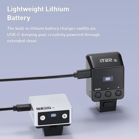 Godox Iflash It20 S TTL Mini Camera Flash-700+ وميض ، إعادة تدوير 1.5S ، 6 مستويات (1/32-1/1 طاقة) ، بطارية ليثيوم مدمجة ، ناشر ومغناطيسي مرشحات ، متوافقة مع كاميرات Sony (الفضة) in Kuwait