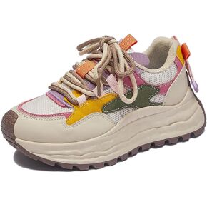 Women Fashion Colorful Platform Sneakers Comfortable Breathable Mesh Gym & Walking Shoes for Everyday in Saudi Arabia