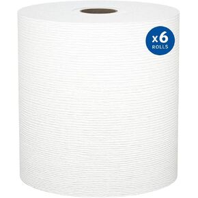 Kleenex® Hard Paper Towels (50606), with Premium Absorbency Pockets™, 1.75" Core, White, (600'/Roll, 6 Rolls/Case, 3,600'/Case) in Saudi Arabia
