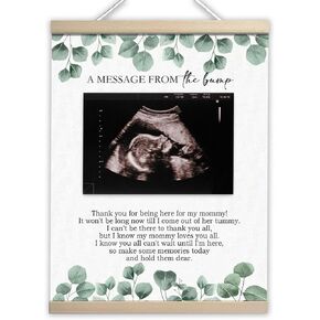 Classic Winnie Baby Shower Decorations, Winnie Pregnancy Milestone Keepsake, Gender Reveal Sonogram Picture Frame & Guest Book Frame in Kuwait