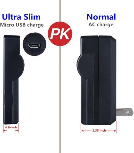 Kastar Slim USB Charger for JVC BN-VF823 BNVF823 and JVC Everio GS-TD1 GY-HM70U HM100U HM150U HMZ1U MG230 MG360 MG365 MG430 MG435 MG465 MG555 MG730 MS100 MS120 MS130 HD3 HM1 HM200 HM400 X900r + More in Saudi Arabia