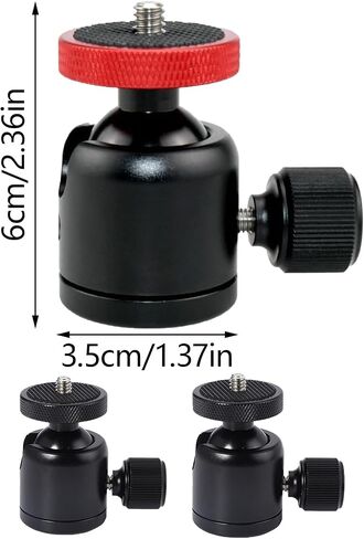 Tripod Round Head 360 Panoramic Metal Quick Releasing Plate 1/4" 3/8'' Screw Thread Mount Tripod Head for Monopod in Saudi Arabia
