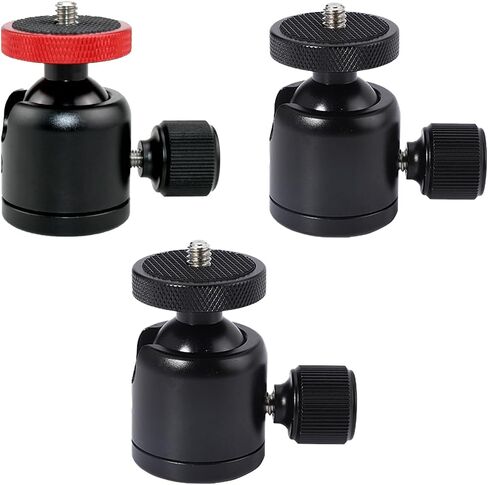 Tripod Round Head 360 Panoramic Metal Quick Releasing Plate 1/4" 3/8'' Screw Thread Mount Tripod Head for Monopod in Saudi Arabia