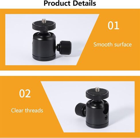 Tripod Round Head 360 Panoramic Metal Quick Releasing Plate 1/4" 3/8'' Screw Thread Mount Tripod Head for Monopod in Saudi Arabia