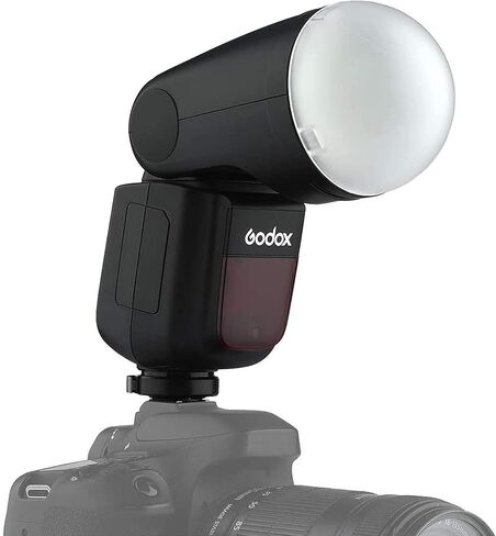 godox v100 o v100-o flash for Olympus ، 2.4g 100w ttl panasonic speedlite hss 1/8000s ، التحكم في الشاشة التي تعمل باللمس ، بطارية الليثيوم ، 400 وميض كامل للطاقة ، مع موزع قبة Godox AK-R11 لـ V100 Flash in Saudi Arabia