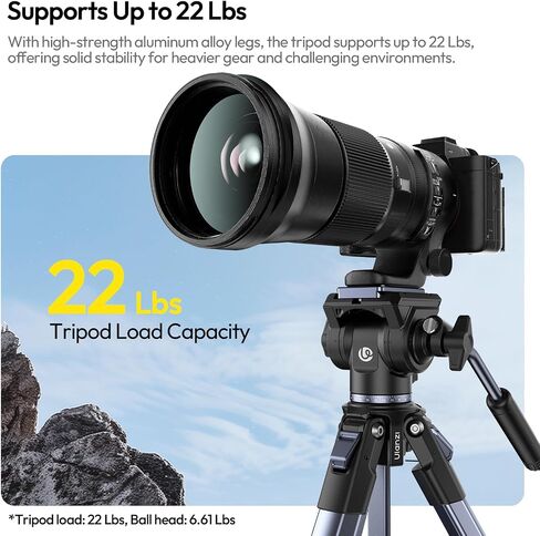ULANZI SL03 Camera Mini Flash and ULANZI Ombra Video Ⅱ Camera Tripod with Fluid Head in Saudi Arabia