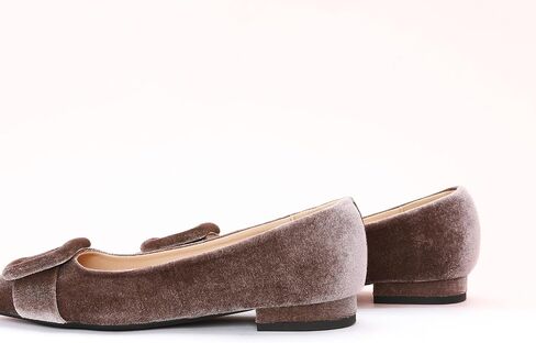 C.Paravano Women's Flats Velvet Pointed Toe Flats Slip-On Casual Work Shoes for Daily Wear Comfortable Stylish Ballet Flats in Saudi Arabia