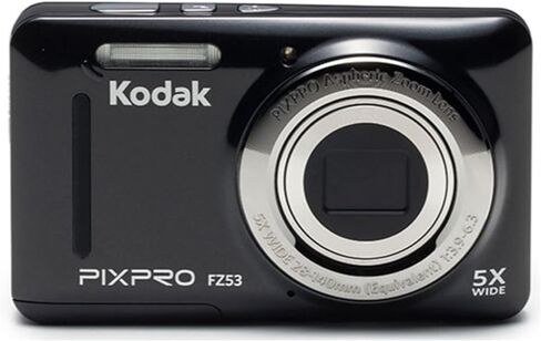Kodak Pixpro Friendly Zoom FZ53 Digital Camera (Black) مع حزمة الملحقات وبطاقة الذاكرة (3 عناصر) in Kuwait