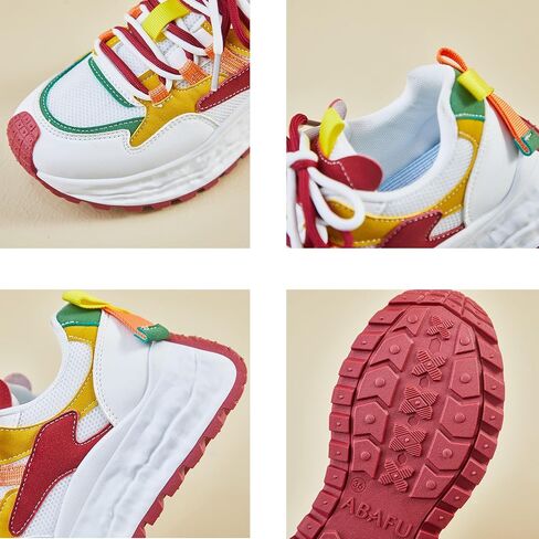 Women Fashion Colorful Platform Sneakers Comfortable Breathable Mesh Gym & Walking Shoes for Everyday in Saudi Arabia
