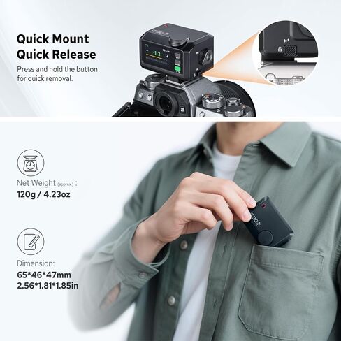 Godox iT30Pro-F TTL Mini Flash for Fuji, Touchscreen 1/8000s HSS 2.4G Wireless Flash Speedlite, Built-in Battery in Saudi Arabia