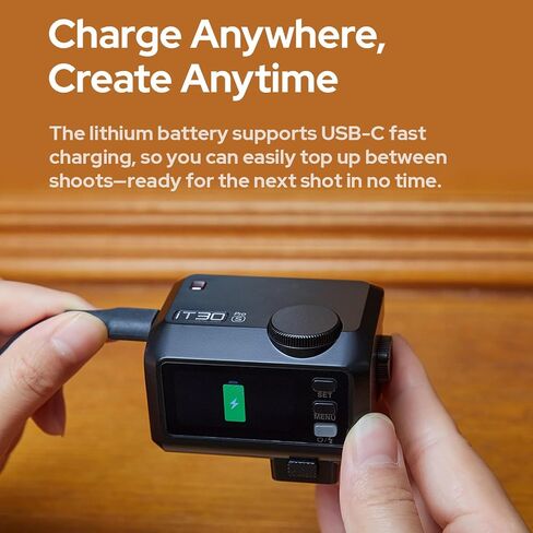 Godox IT30 Pro S IT30PRO-S كاميرا فلاش لـ Sony Camera Flash Speedlight Speedlite Light ، 2.4G TTL 1/8000 HSS ، 7.4V/900MAH LI-ION BUTTION in Saudi Arabia