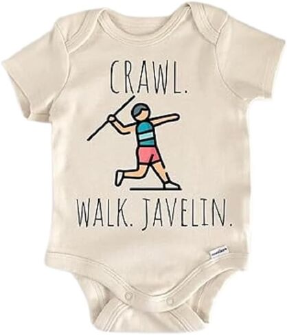 Javelin Track Field - Baby Boy Girl Clothes Infant Bodysuit Funny Cute in Saudi Arabia