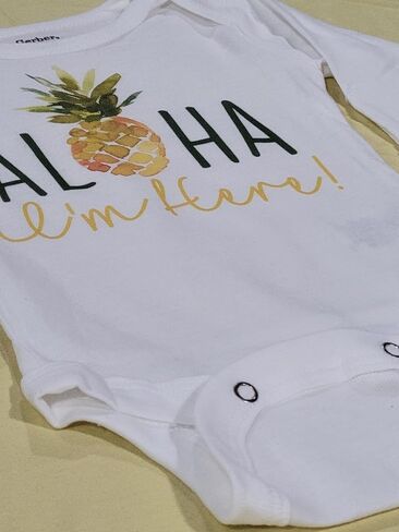 Pineapple Aloha - Baby Boy Girl Clothes Infant Bodysuit Funny Cute Newborn 1A in Saudi Arabia