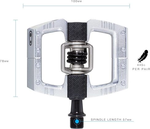 دواسات الدراجة الجبلية Crankbrothers Mallet DH - مجموعة Camo باللون الأخضر الداكن - منصة MTB Enduro المحسنة - زوج نظام مشبك من دواسات الدراجة الجبلية (تشمل المرابط) in Saudi Arabia