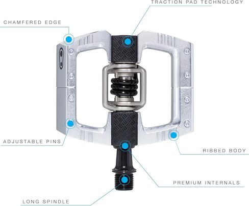 دواسات الدراجة الجبلية Crankbrothers Mallet DH - مجموعة Camo باللون الأخضر الداكن - منصة MTB Enduro المحسنة - زوج نظام مشبك من دواسات الدراجة الجبلية (تشمل المرابط) in Saudi Arabia