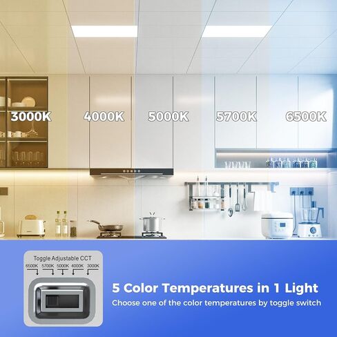 48 Pack 2x2 LED LED LED Flat Plane Light ، Office Office Office Forme Flush Flush Mount Mount Mount ، 6500 لتر ، ميزات قابلة للاختيار ، 3000K/4000K/5000K/5700K/6500K ، 30W/35W/40W/45W/50W/50W in Saudi Arabia