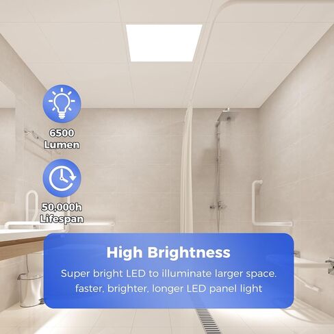 48 Pack 2x2 LED LED LED Flat Plane Light ، Office Office Office Forme Flush Flush Mount Mount Mount ، 6500 لتر ، ميزات قابلة للاختيار ، 3000K/4000K/5000K/5700K/6500K ، 30W/35W/40W/45W/50W/50W in Saudi Arabia