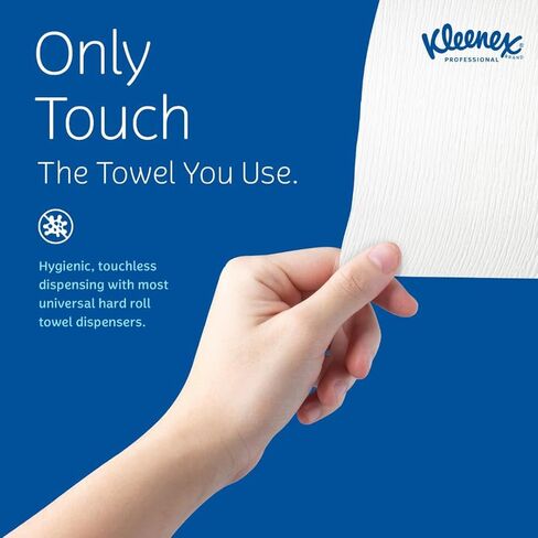 Kleenex® Hard Paper Towels (50606), with Premium Absorbency Pockets™, 1.75" Core, White, (600'/Roll, 6 Rolls/Case, 3,600'/Case) in Saudi Arabia