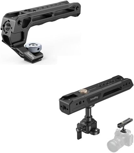 Bundle: SmallRig Lightweight Top Handle, Grip for DSLR Camera Cage 3764+SMALLRIG Rotating Top Handle with NATO Clamp 4152 in Saudi Arabia