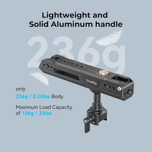 Bundle: SmallRig Lightweight Top Handle, Grip for DSLR Camera Cage 3764+SMALLRIG Rotating Top Handle with NATO Clamp 4152 in Saudi Arabia