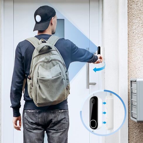 Leinuosen الفيديو Doorbell Bevel Wedge Angle Mount Bracket متوافق مع Simplisafe Doorbell Mount متوافق مع Simplisafe ل 30 درجة قابلة للتعديل حامل الكاميرا in Saudi Arabia