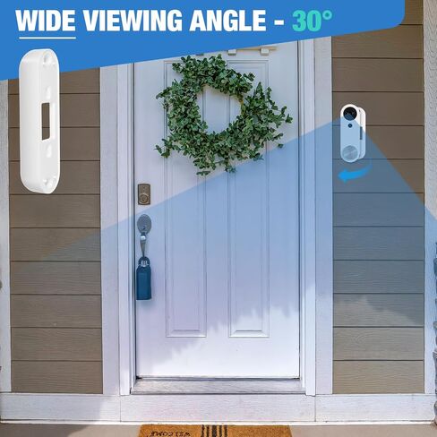 Leinuosen الفيديو Doorbell Bevel Wedge Angle Mount Bracket متوافق مع Simplisafe Doorbell Mount متوافق مع Simplisafe ل 30 درجة قابلة للتعديل حامل الكاميرا in Saudi Arabia