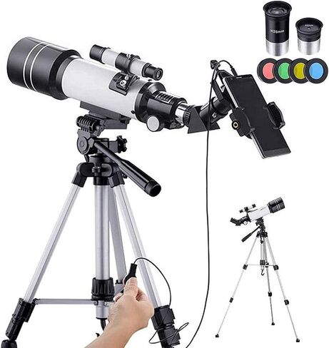 Super Binoculars Telescopes for Adults Astronomical Telescope with Tripod Smartphone Adapter Portable T Stargazing High Magnification High-Definition Telescope in Saudi Arabia