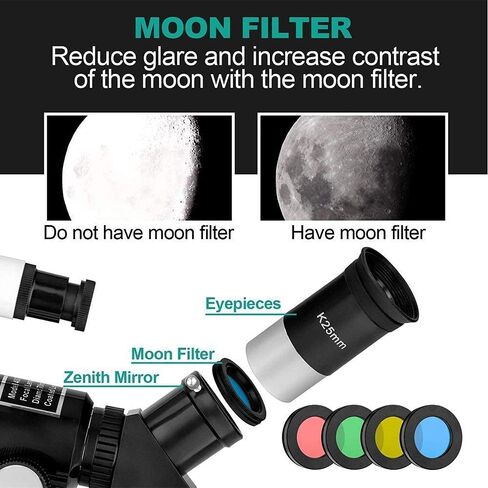 Super Binoculars Telescopes for Adults Astronomical Telescope with Tripod Smartphone Adapter Portable T Stargazing High Magnification High-Definition Telescope in Saudi Arabia