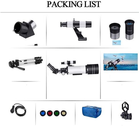 Super Binoculars Telescopes for Adults Astronomical Telescope with Tripod Smartphone Adapter Portable T Stargazing High Magnification High-Definition Telescope in Saudi Arabia