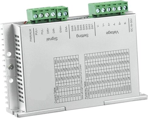 rtelligent 60x60mm 24 Step Stepper Motor 3N.M 5A مع 24-50V DC 5.6A 23 24 Stepper Motor Driver Controller Commanced Commanced Control Court (60a3) in Kuwait