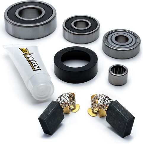 HD Switch 0QEF Electric Motor Bearing Rebuild Kit RM870 RM871 RM872 BTS10BS for Sears Craftsman 137.XXXXXX Series 10" Table Saw Ryobi BTS10BS Includes Bearing Isolator Bushing & Carbon Brushes in Saudi Arabia