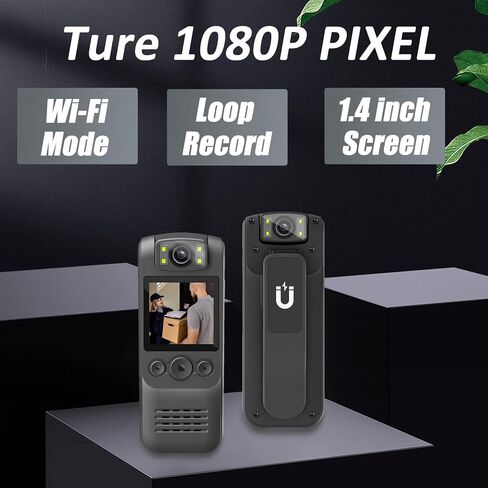 Wi - Fi 1080p HD Camera ، مقطع مغناطيسي ، مسجل رياضي يمكن ارتداؤه مع تسجيل مدته 5 ساعات للتنزه ، ركوب الدراجات ، السفر in Saudi Arabia