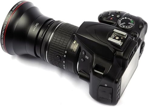 Acuvar MM 0.43x Professional HD Wide Angle Camera Lens with Macro Portion DSLR Cameras – Wide Angle, Macro, Photo, Video Lens (72MM) in Saudi Arabia