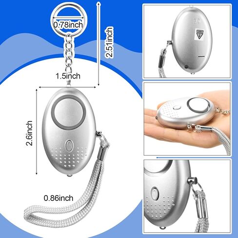 76 Pcs Personal Alarm Bulk 130DB Safe Sound Emergency Safety Self Defense Security Alert Keychain with Led Light Personal Protection Alarm for Women Girls Kids Elderly, Mixed Colors in Saudi Arabia