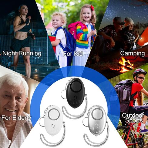 76 Pcs Personal Alarm Bulk 130DB Safe Sound Emergency Safety Self Defense Security Alert Keychain with Led Light Personal Protection Alarm for Women Girls Kids Elderly, Mixed Colors in Saudi Arabia