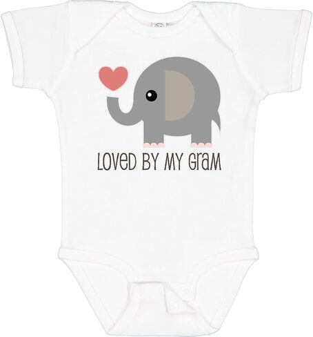 inktastic Loved By My Gram Grandchild Baby Bodysuit in Saudi Arabia