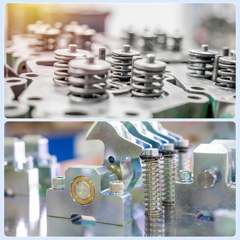 زنبرك ضغط uxcell، 5 قطع 304 من الفولاذ المقاوم للصدأ، 5 مم OD، حجم سلك 0.5 مم، طول حر 25 مم، لون فضي in Kuwait