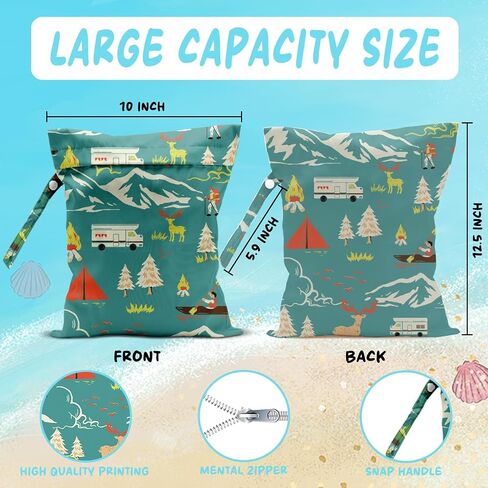 Packable Laundry Bag for Camp Travel Underwear Travel Laundry Bag for Dirty Wet Clothes Sleepaway Camp Essentials Waterproof Wet Dry Bag for Swimsuit and Towels Baby Beach Pool Yoga Gym Clothes in Saudi Arabia
