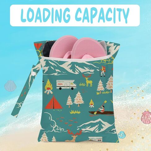 Packable Laundry Bag for Camp Travel Underwear Travel Laundry Bag for Dirty Wet Clothes Sleepaway Camp Essentials Waterproof Wet Dry Bag for Swimsuit and Towels Baby Beach Pool Yoga Gym Clothes in Saudi Arabia